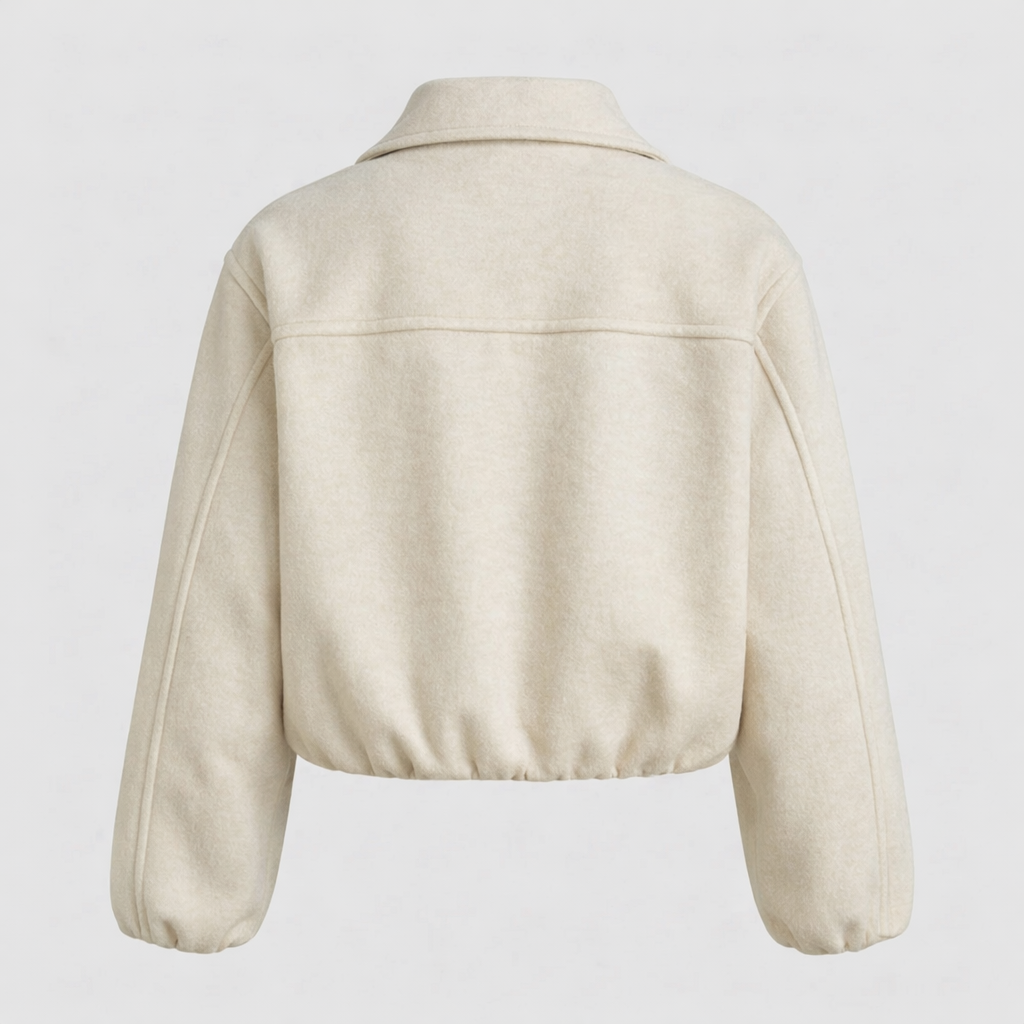 Cropped bomberjack Ecru