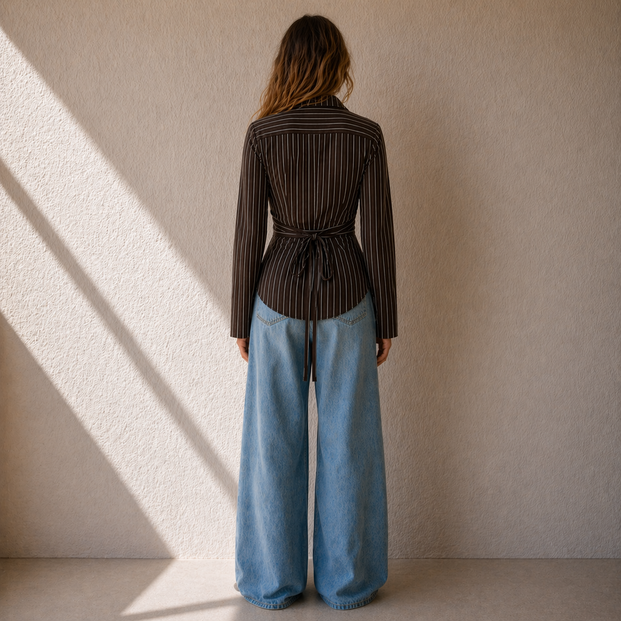 Gestreepte blouse Amara
