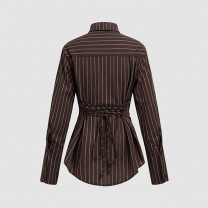 Gestreepte blouse Amara
