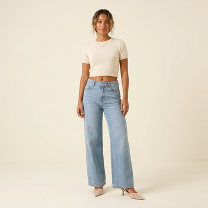Slingbacks kant Crème