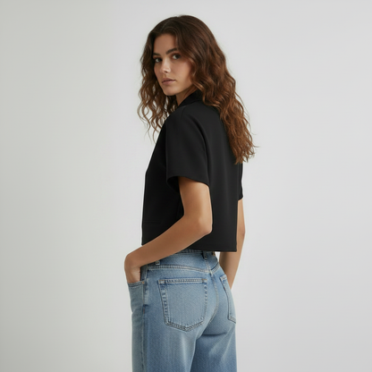 Zip-up Top Fiona - Black