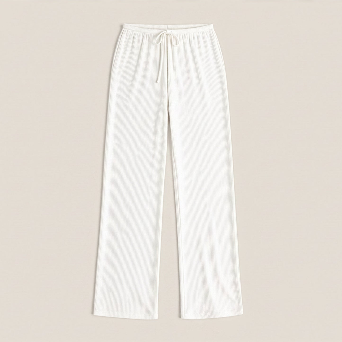 Wide Leg Broek Ribbel