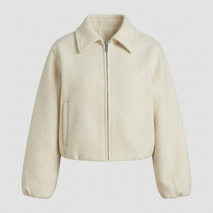 Cropped bomberjack Ecru