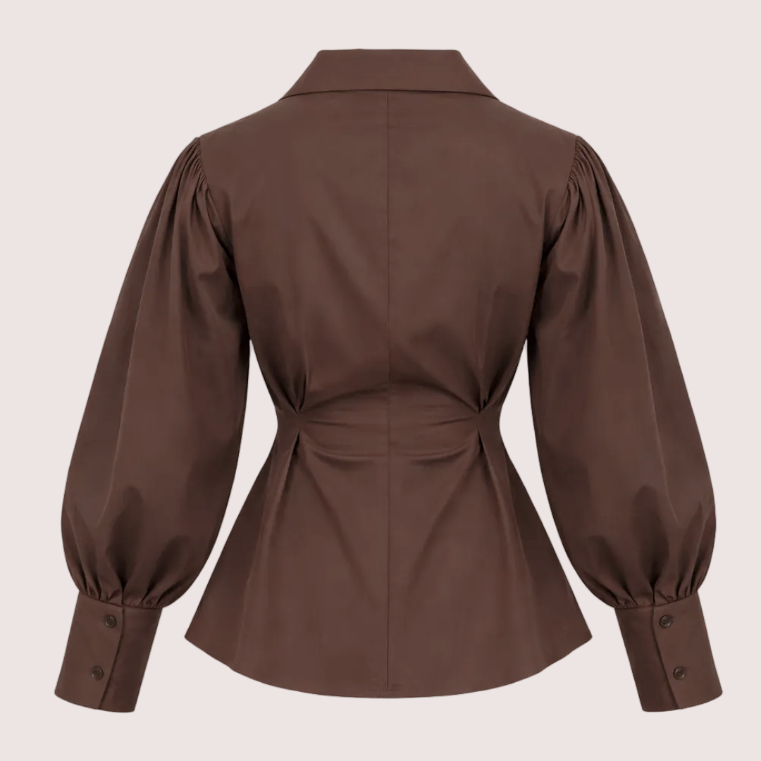 Wrap Blouse Luna Bruin