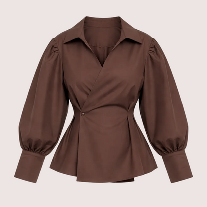 Wrap Blouse Luna Bruin