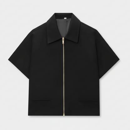 Zip-up Top Fiona - Black