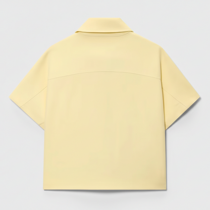 Zip-up top Fiona- Butter Yellow