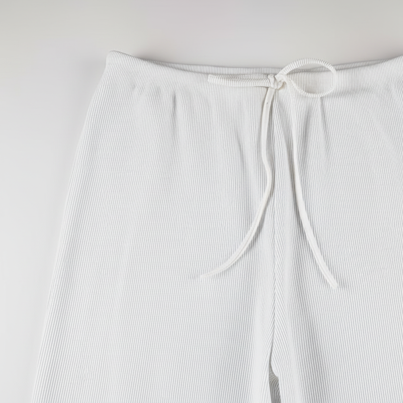 Wide Leg Broek Ribbel
