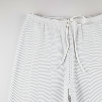 Wide Leg Broek Ribbel